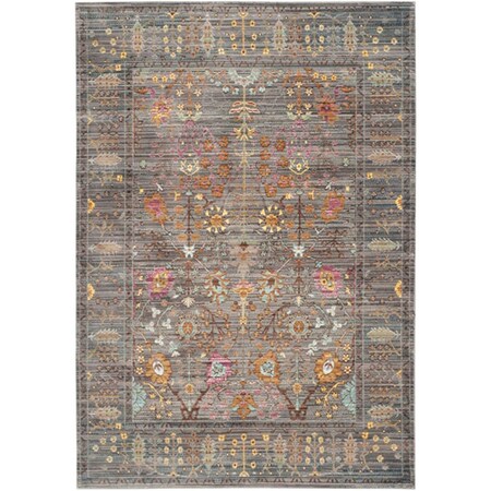 Safavieh Valencia Runner Area Rug Grey & Multi Color- 2 ft.-3 in. x 10 ft. VAL108C-210
